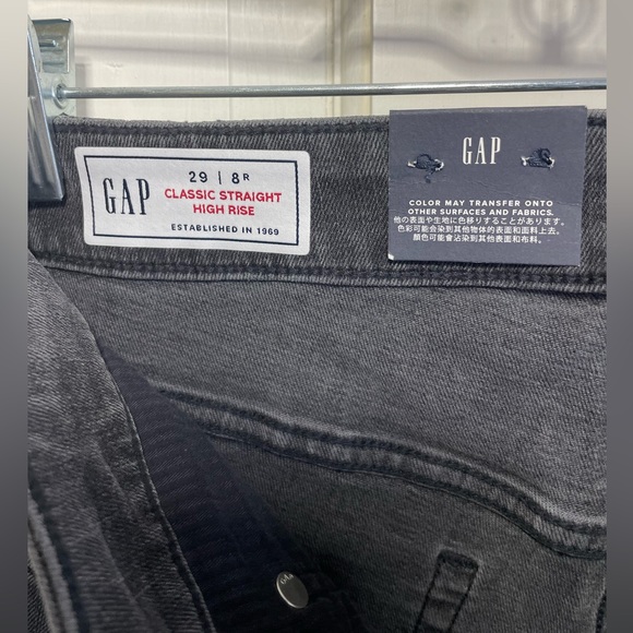 NWT Gap black wash denim jeans size 8 - Picture 3 of 4